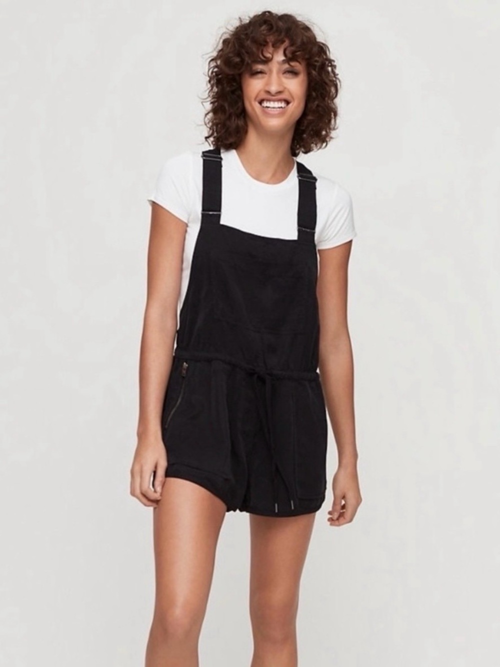Aritzia Wilfred Free Beatriz Black Romper